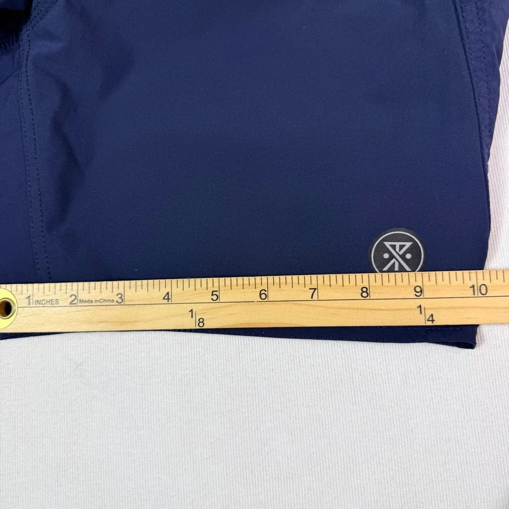 Roark The Boatman Board Shorts 28 Navy Blue 4-Way Stretch Surf Trunks